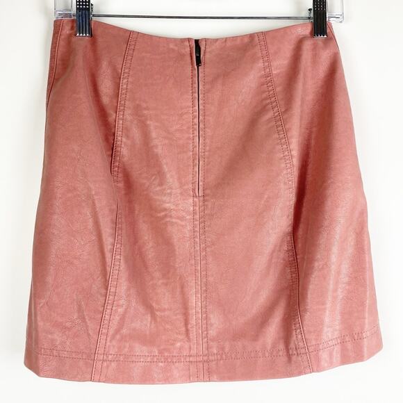 Free People Modern Femme Vegan Leather Suede Women’s Size 2 - Picture 7 of 10